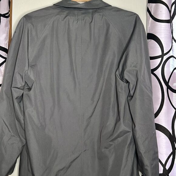 Vintage London Towne Men's Khaki Long Sleeve All-Weather Trench Coat Size 40 - Picture 9 of 10